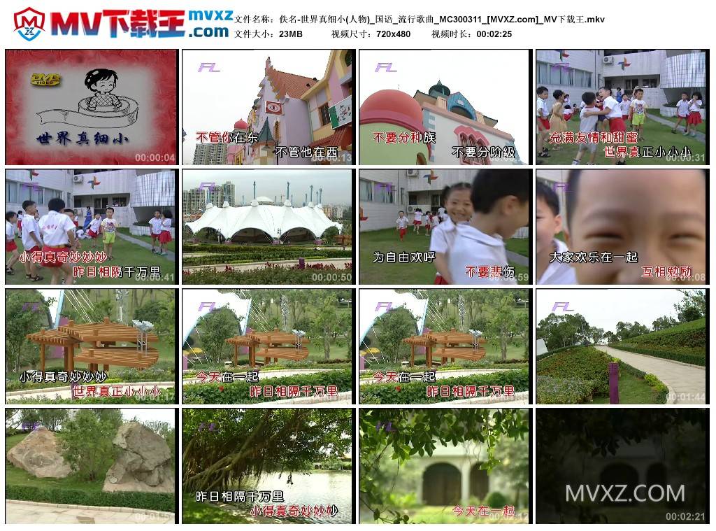 佚名-世界真细小(人物)_国语_流行歌曲_MC300311